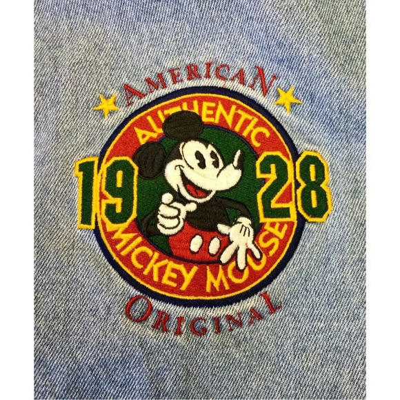 Vintage Disney Mens Blue Mickey Mouse 1928 Varsity American Original Jacket XL - Picture 7 of 15